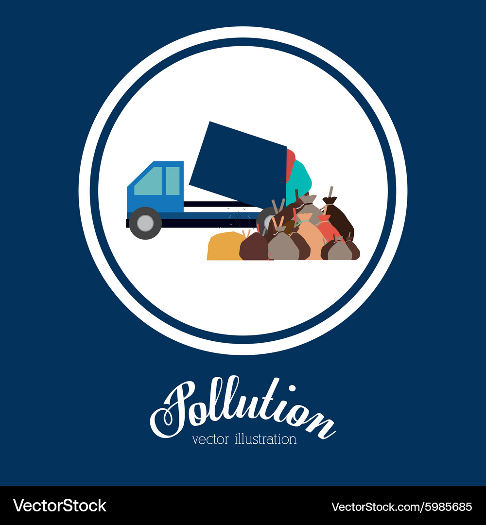 Pollution design Royalty Free Vector Image - VectorStock