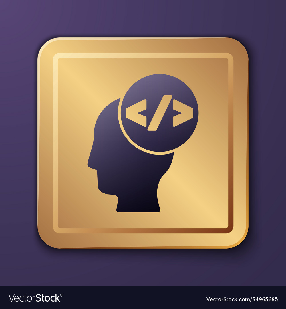 Purple web design and front end development icon vector image Purple web design and front end development icon