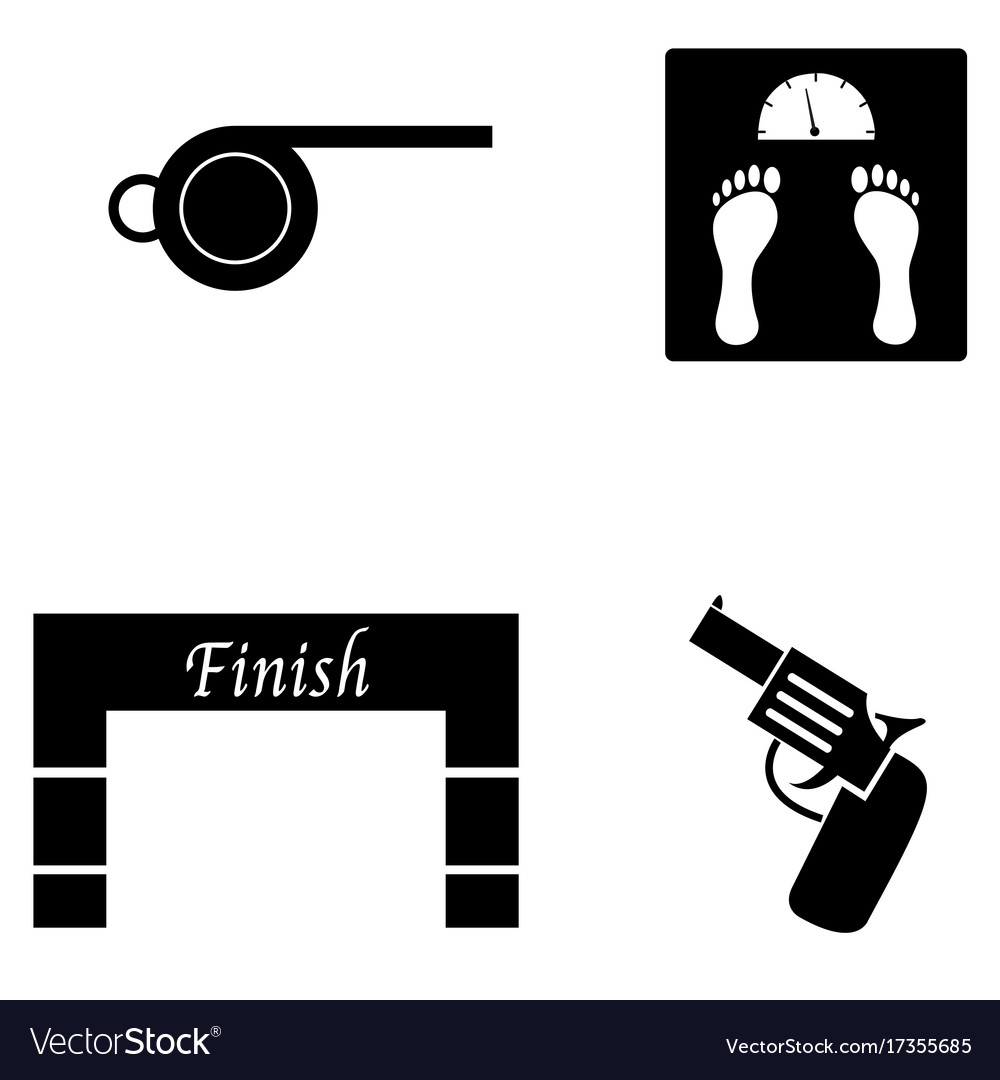Running icon set