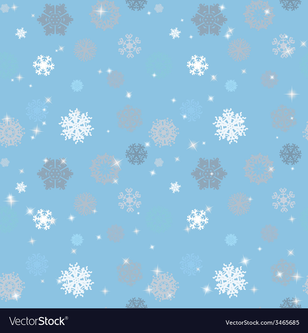 Snowflakes winter seamless texture endless pattern