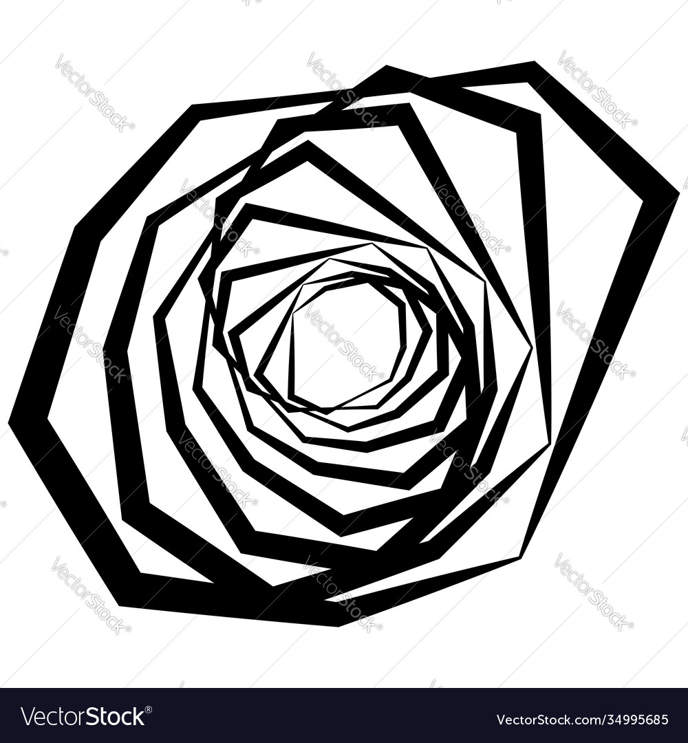 Spiral swirl twirl element set abstract Vector Image Spiral swirl twirl element set abstract