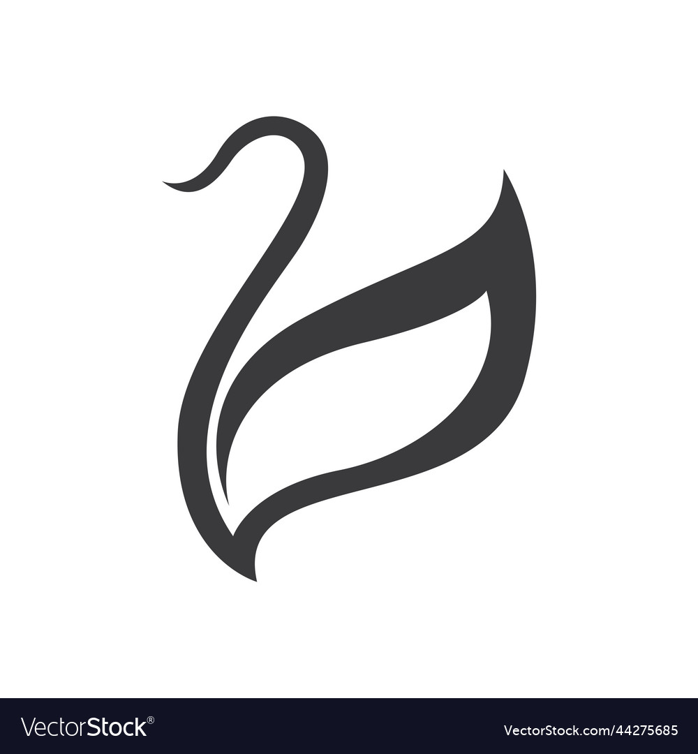 Swan icon template