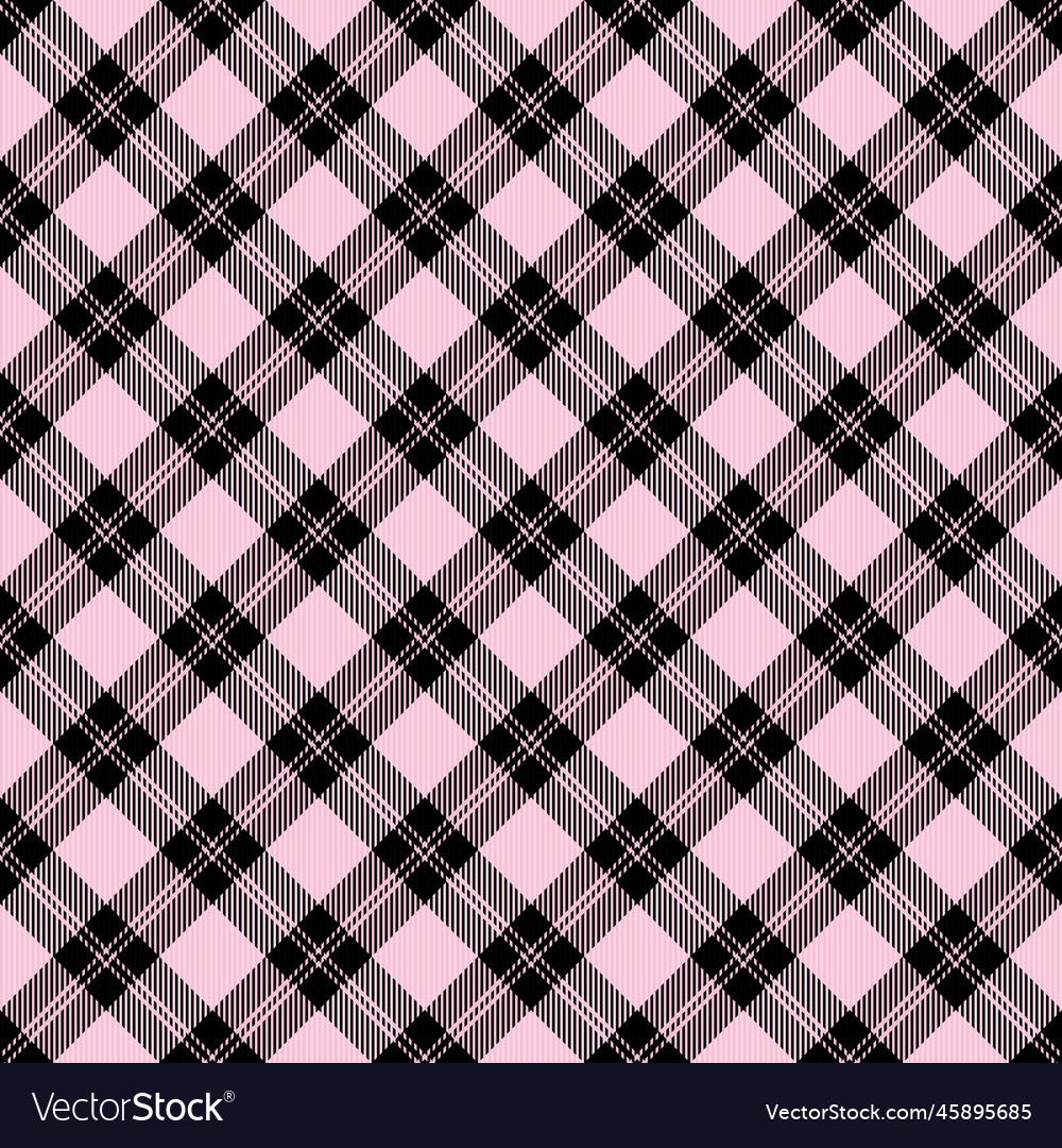 Valentines day dioganal tartan plaid Royalty Free Vector