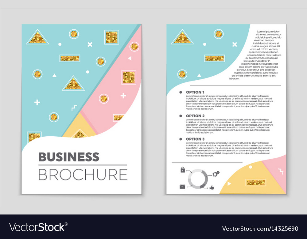 Abstract layout background set for art