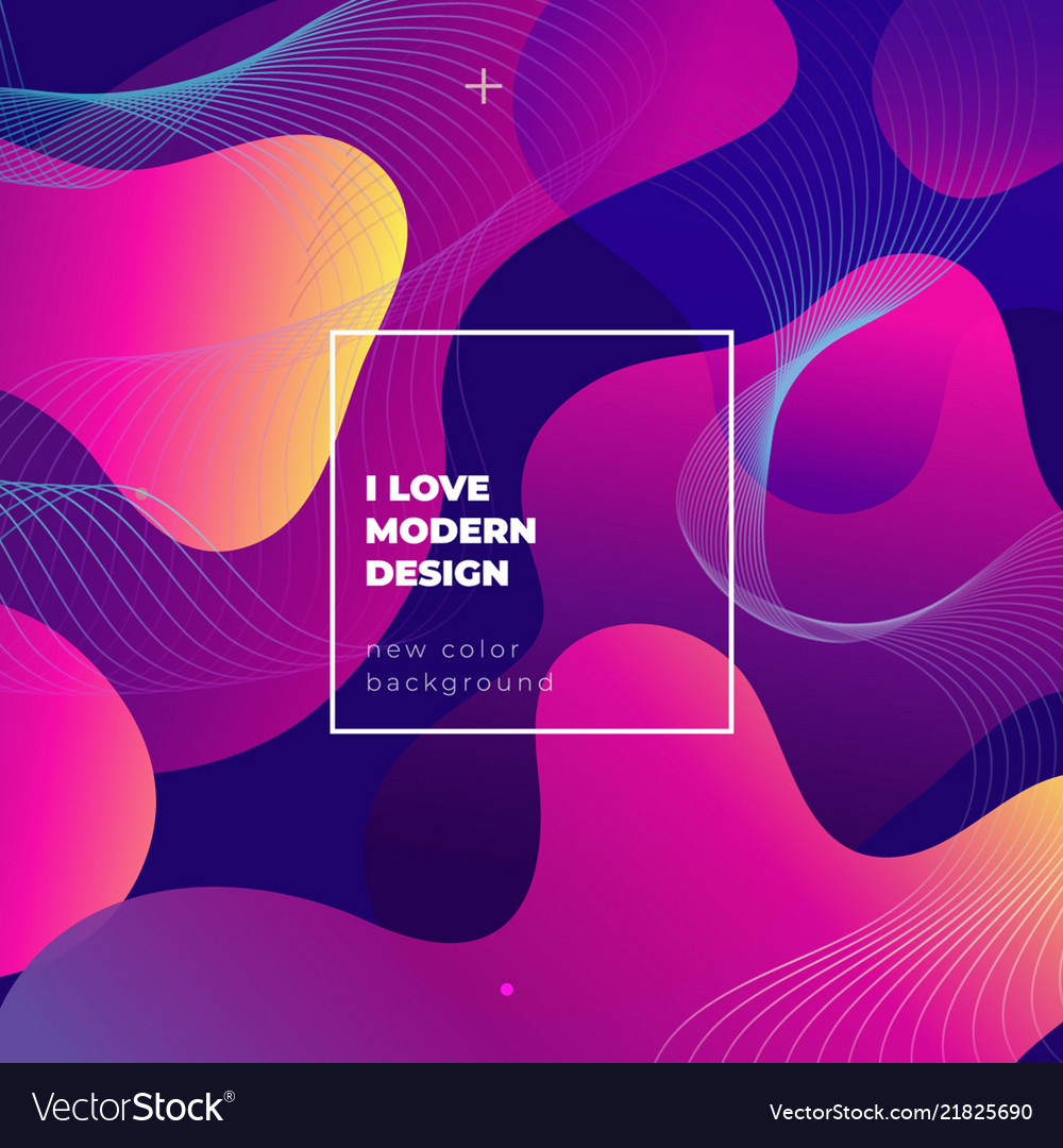 Color gradient background design abstract vector image Color gradient background design abstract