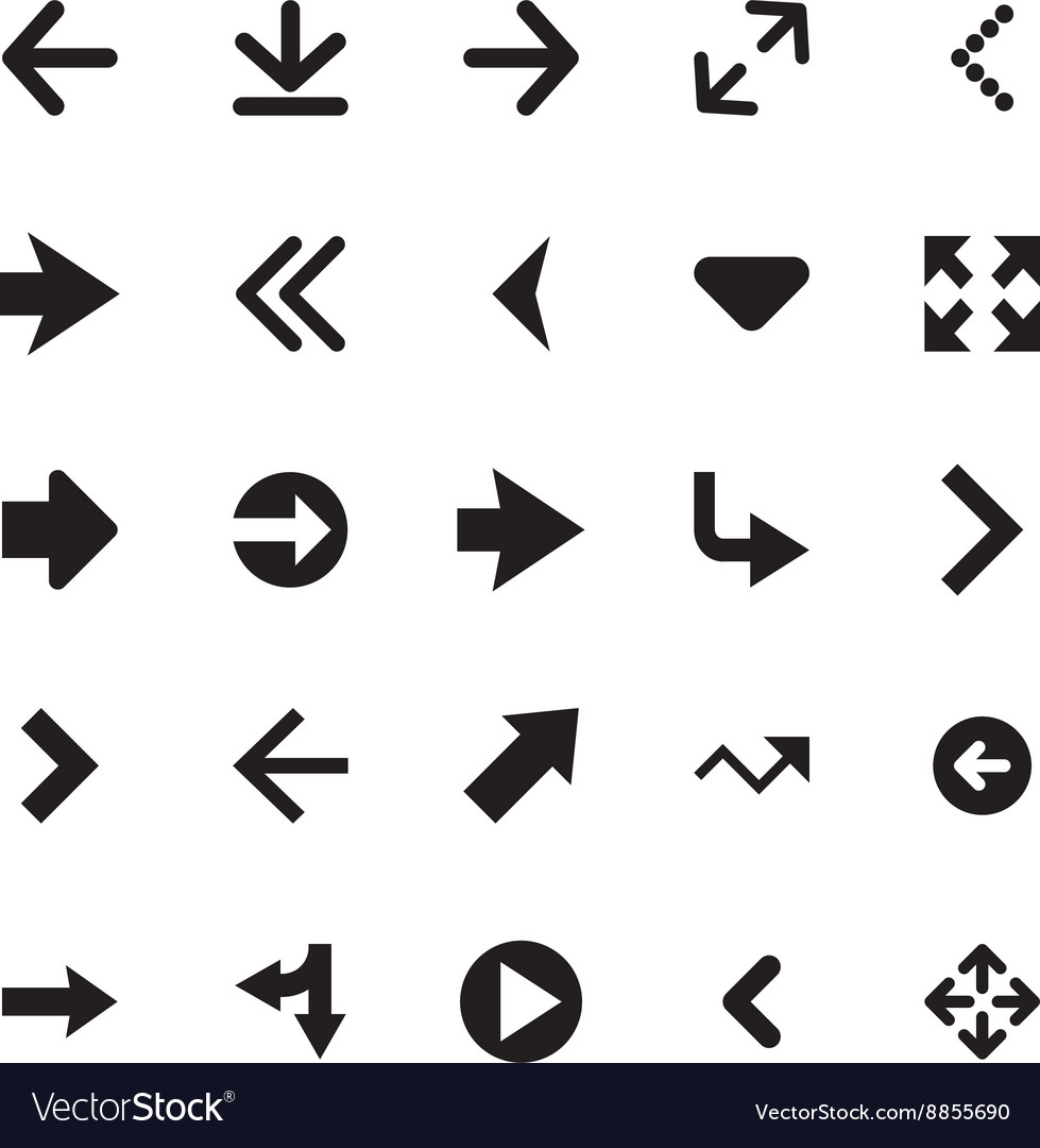 Mini Arrow Icons Set