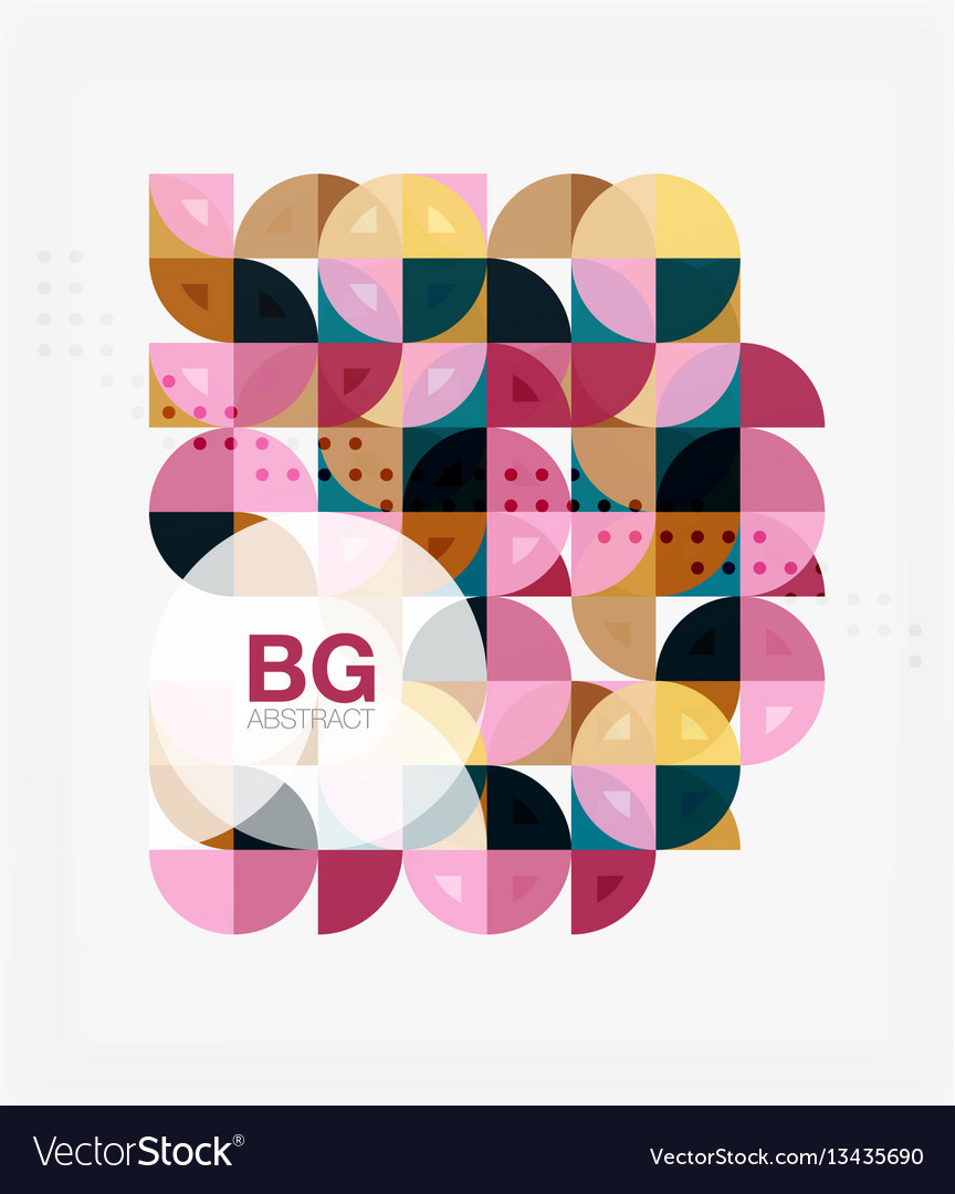 Minimalistic circle composition background vector image Minimalistic circle composition background
