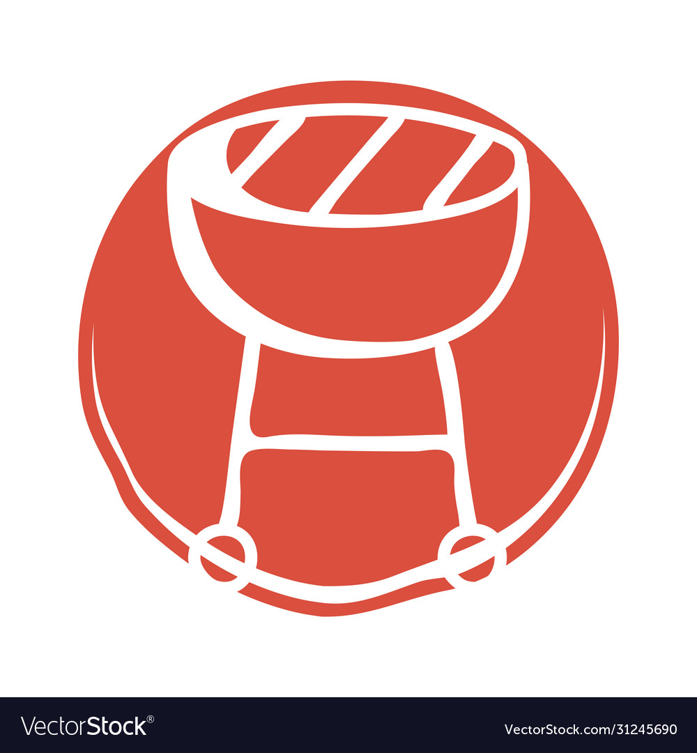 Oven grill block style icon