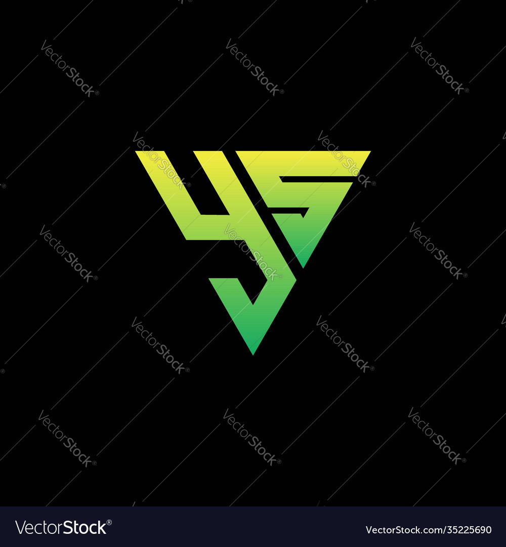 Y s initial triangle logo monogram