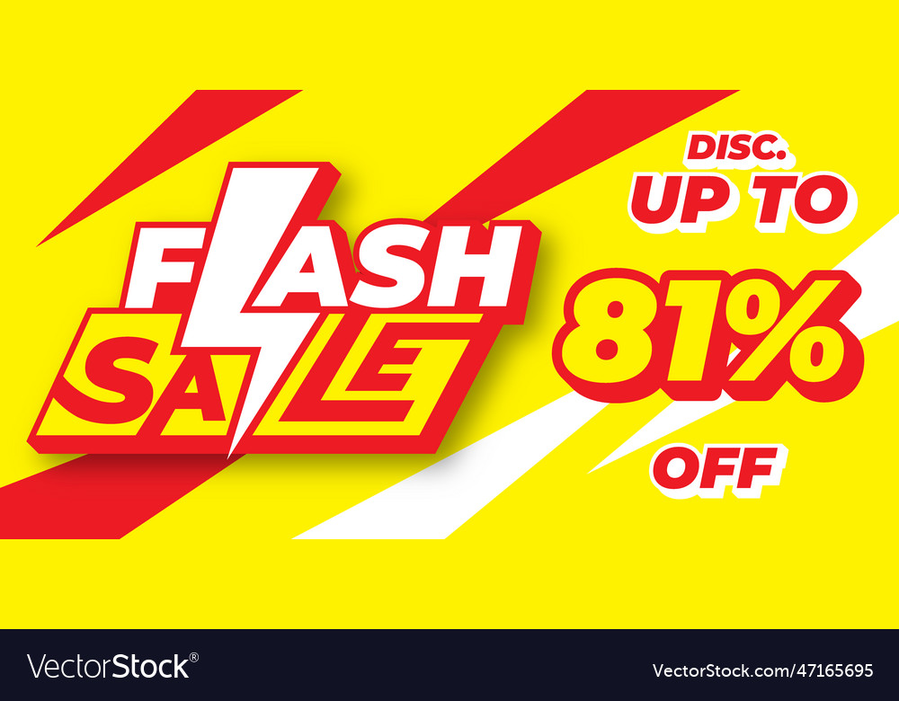 81 percent flash sale discount modern abstract