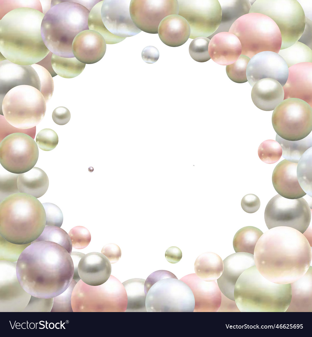 Abstract 3d background with balls of color vector image Abstract 3d background with balls of color