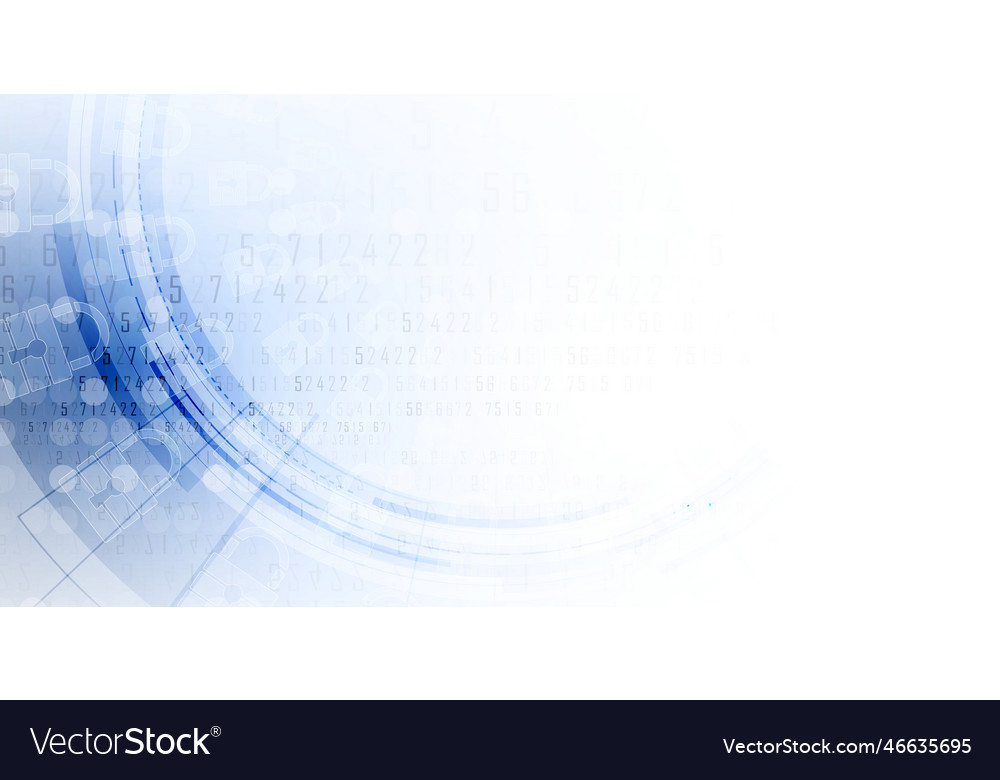 Cybersecurity and information or network vector image Cybersecurity and information or network