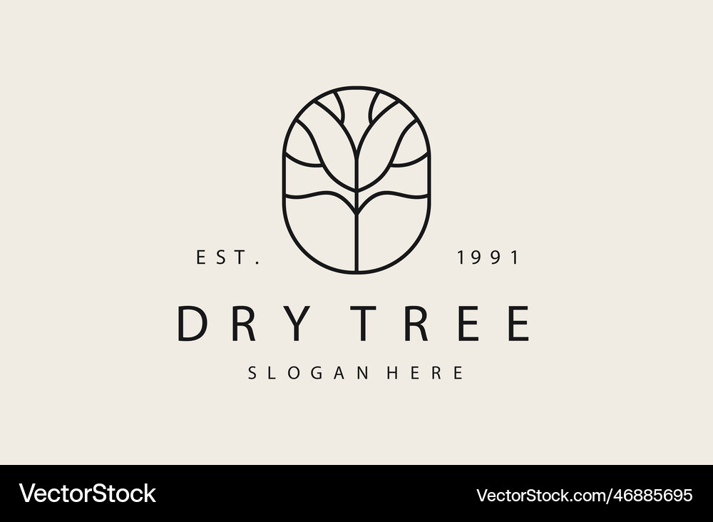 Dry tree Royalty Free Vector Image - VectorStock