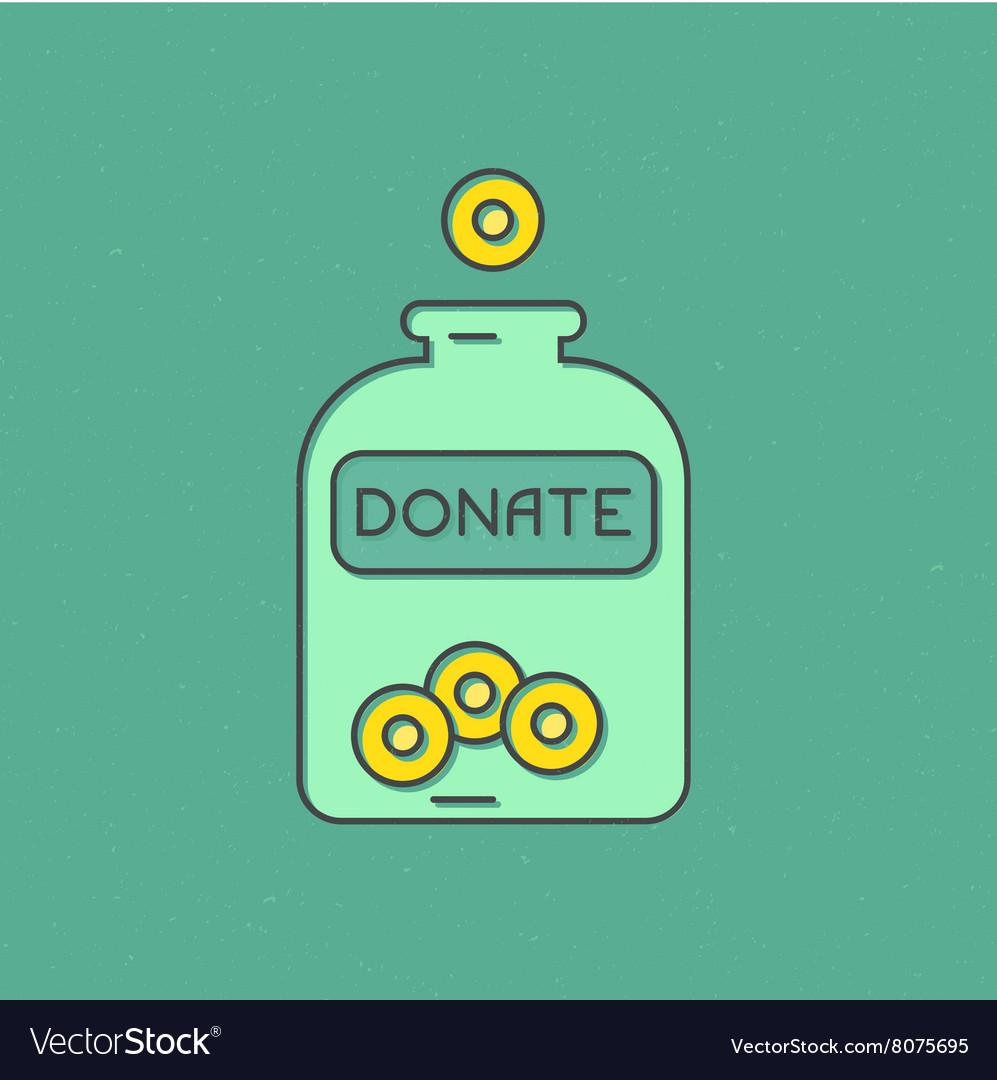 fundraising label royalty free