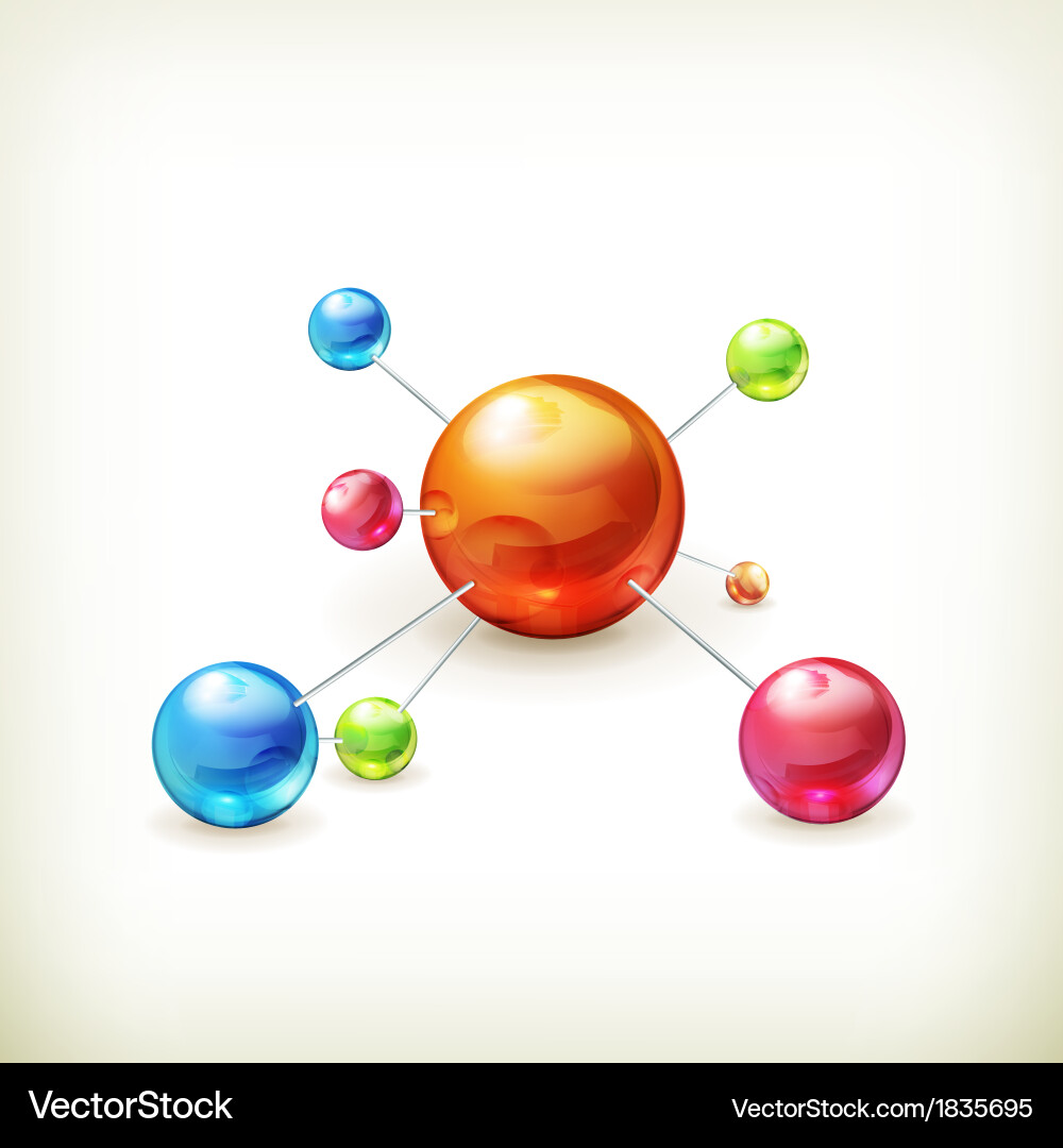 Molecule icon Royalty Free Vector Image - VectorStock