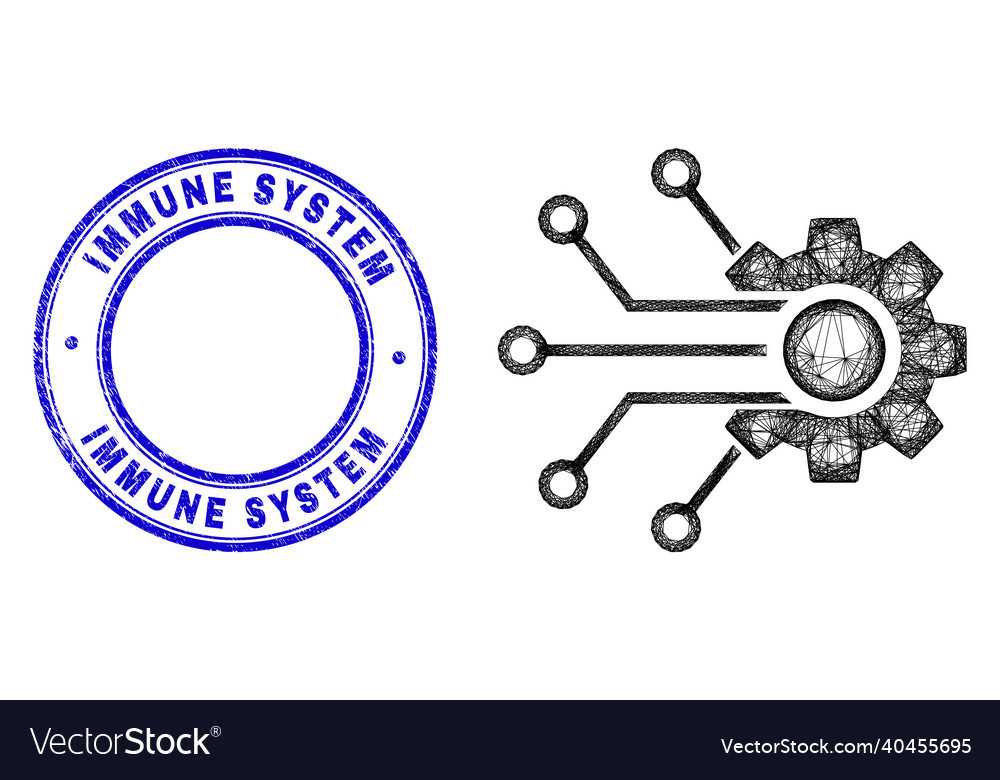 Textured immune system watermark and net irregular