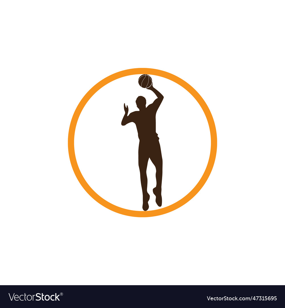 Volleyball club logo badge label volley ball Vector Image