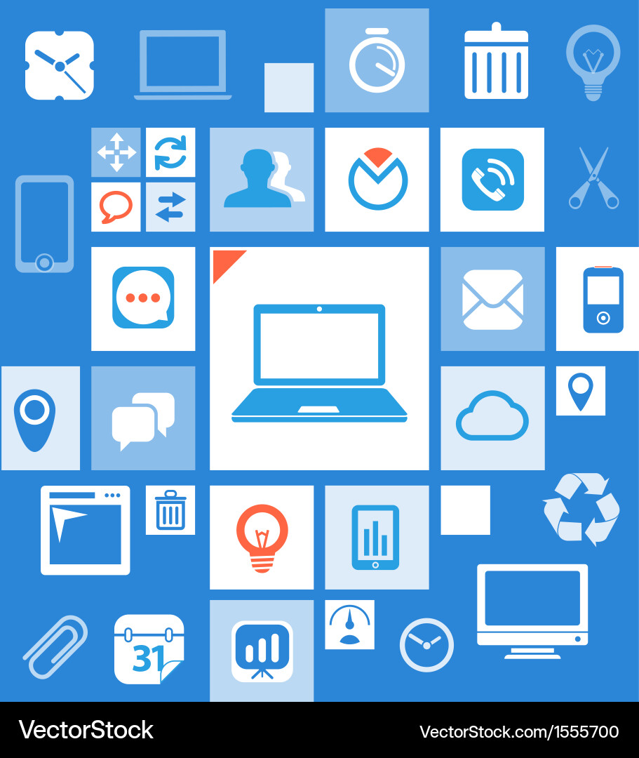 Abstract icon interface template Royalty Free Vector Image