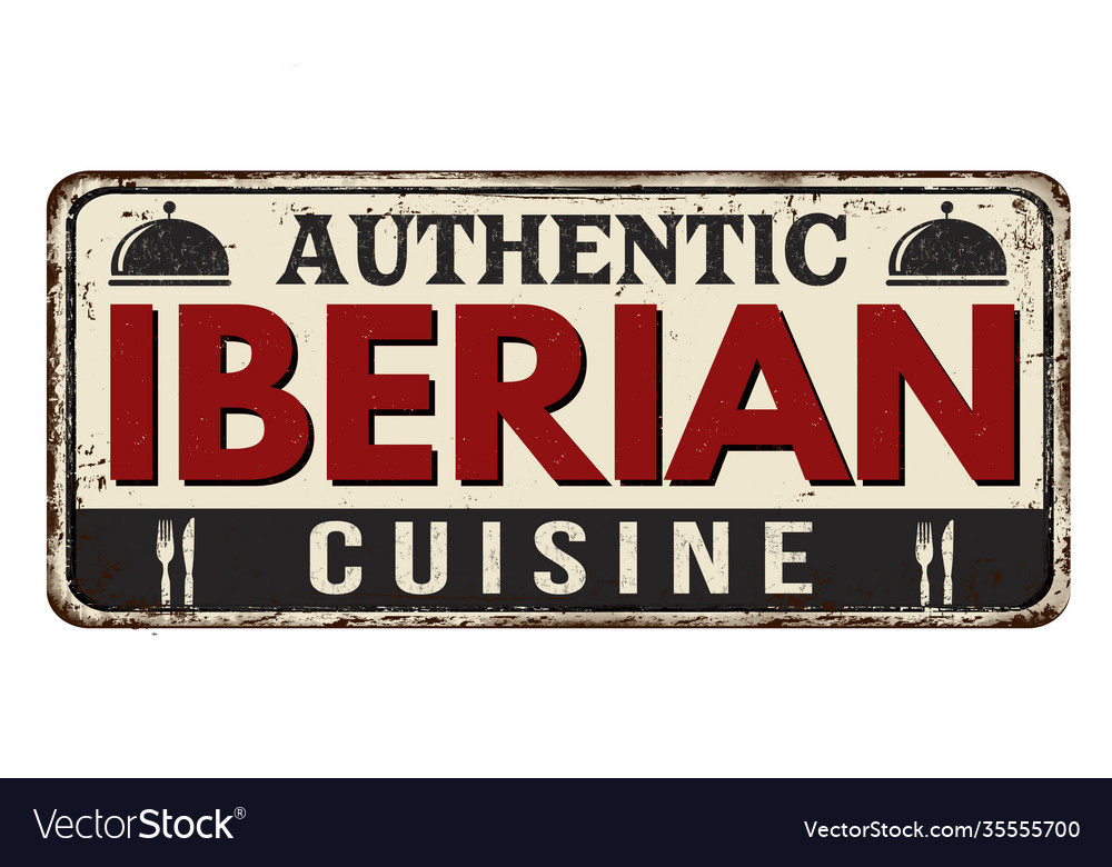 Authentischer Iberischer Cuisine Zeichen