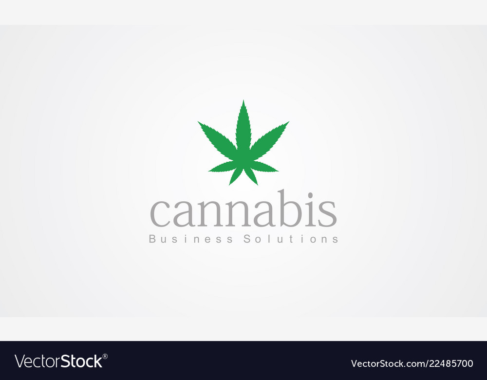 Cannabis logo Royalty Free Vector Image - VectorStock