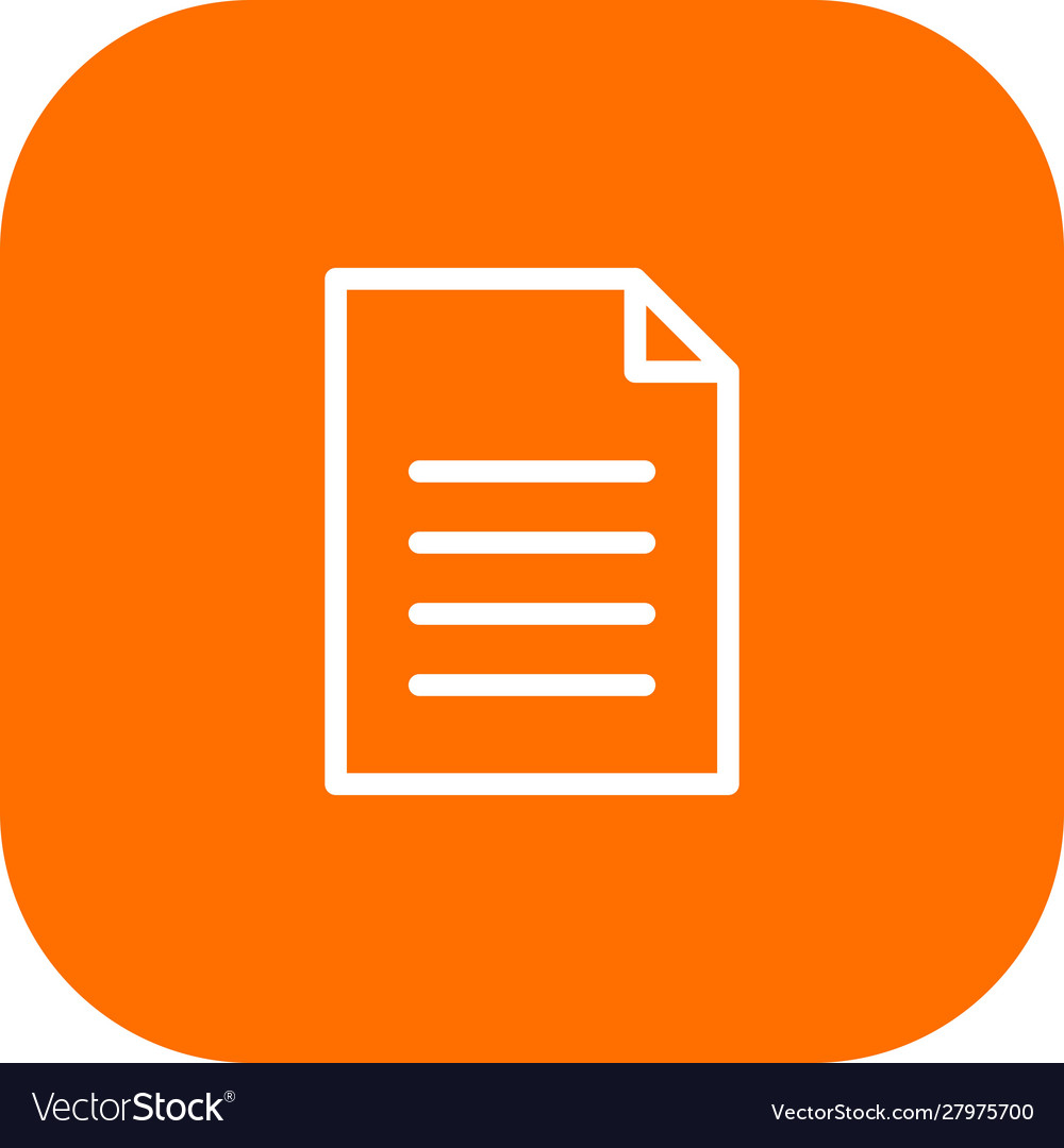 Document icon with white background