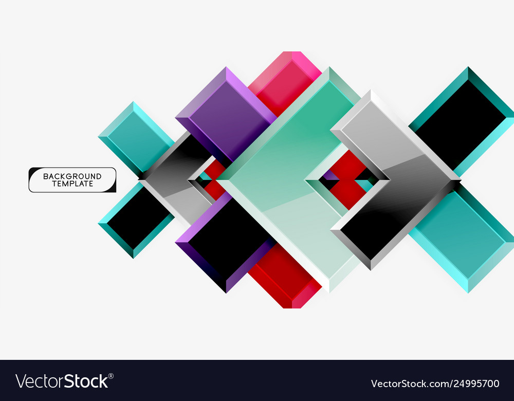 Glossy arrows geometric background