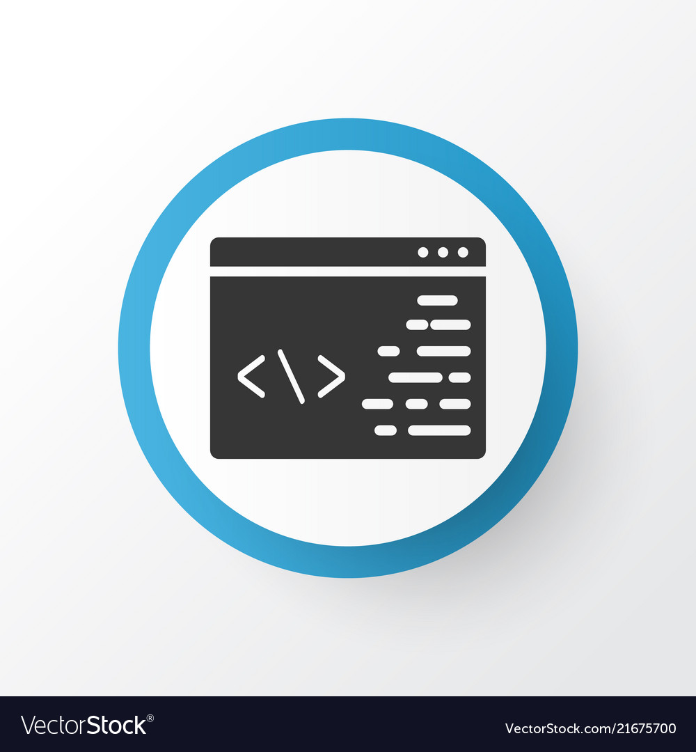 Programming Icon Symbol Premium Quality Isolated Vector Image