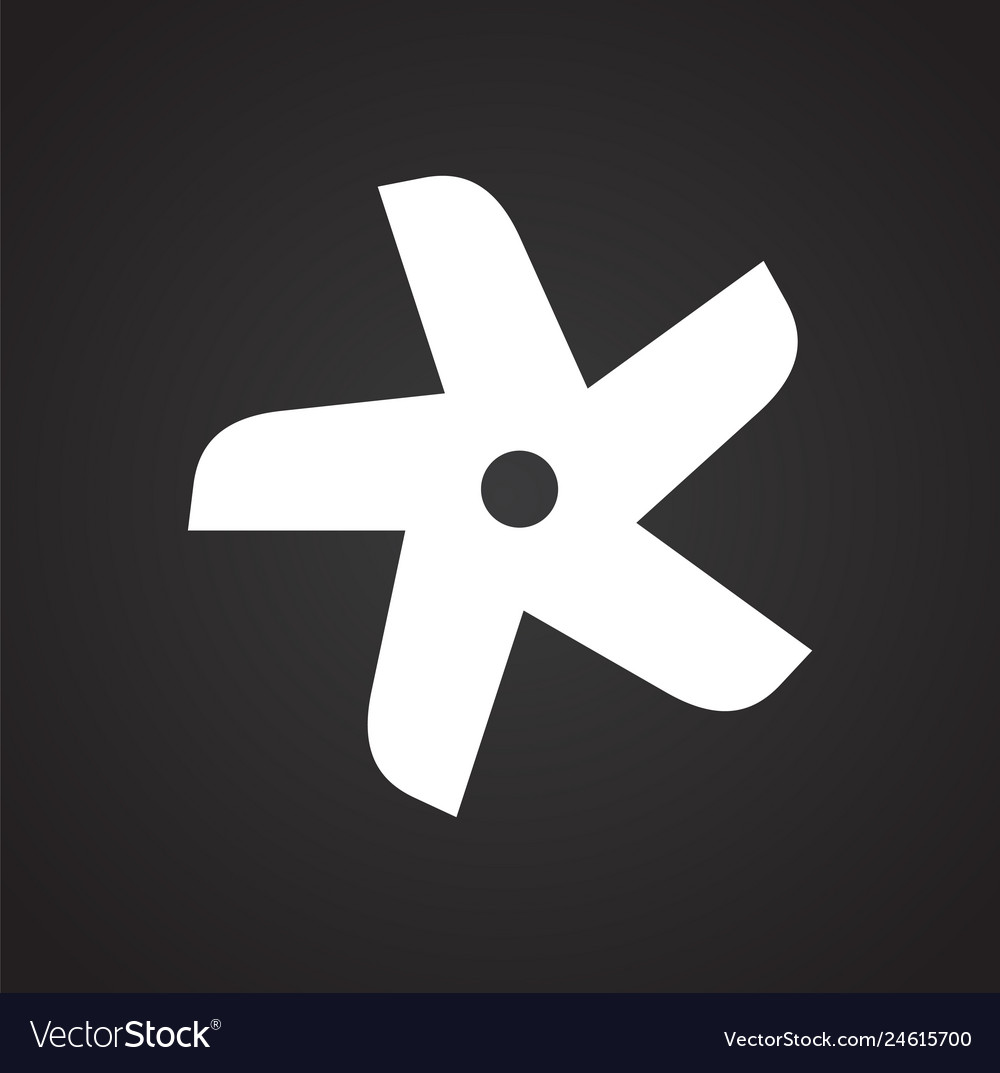 Propeller icon on background for graphic and web vector image Propeller icon on background for graphic and web