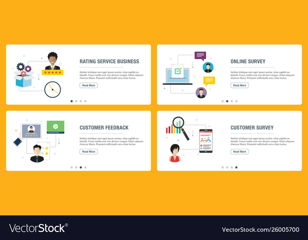 Rating system feedback and qualification vector image Rating system feedback and qualification