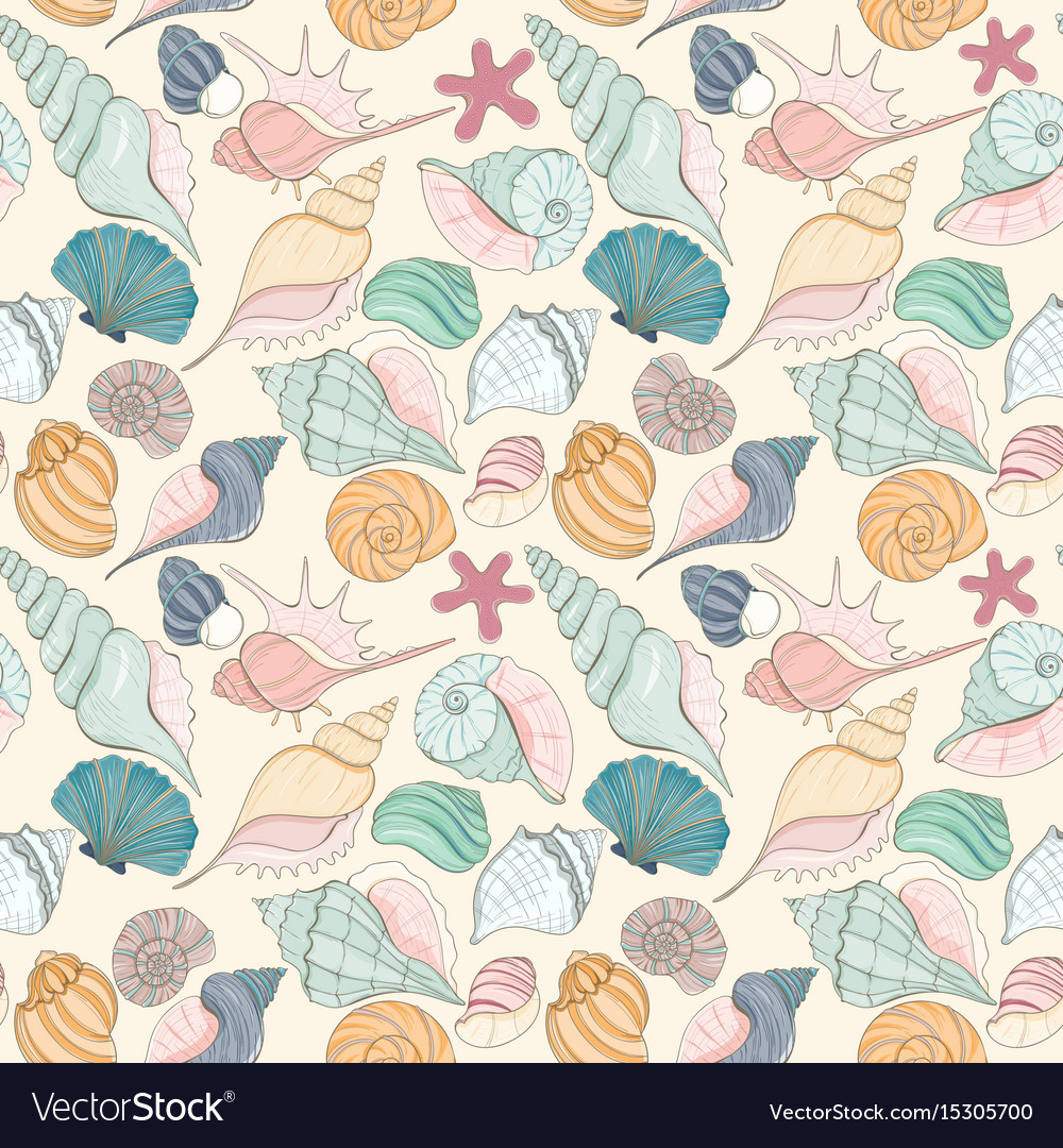 Seashell Ocean Pattern