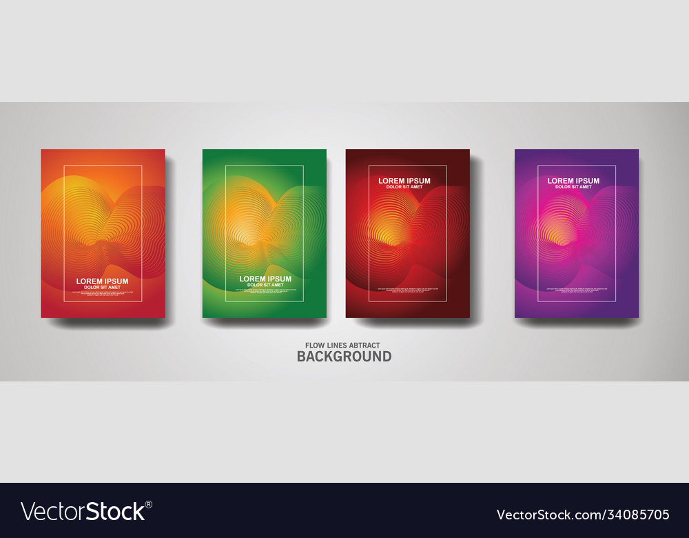 Abstract flow lines pattern background vector image Abstract flow lines pattern background