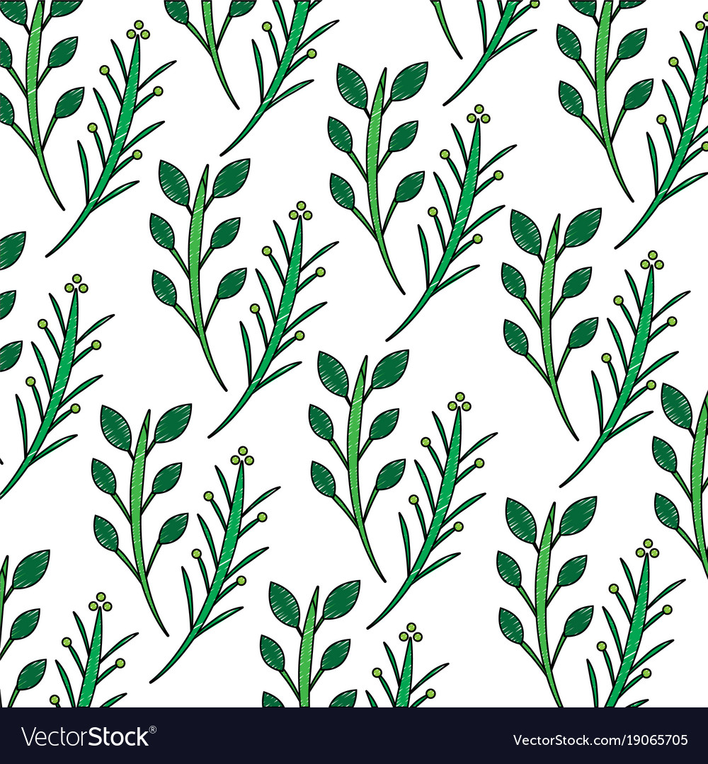 Branches plant floral decoration pattern