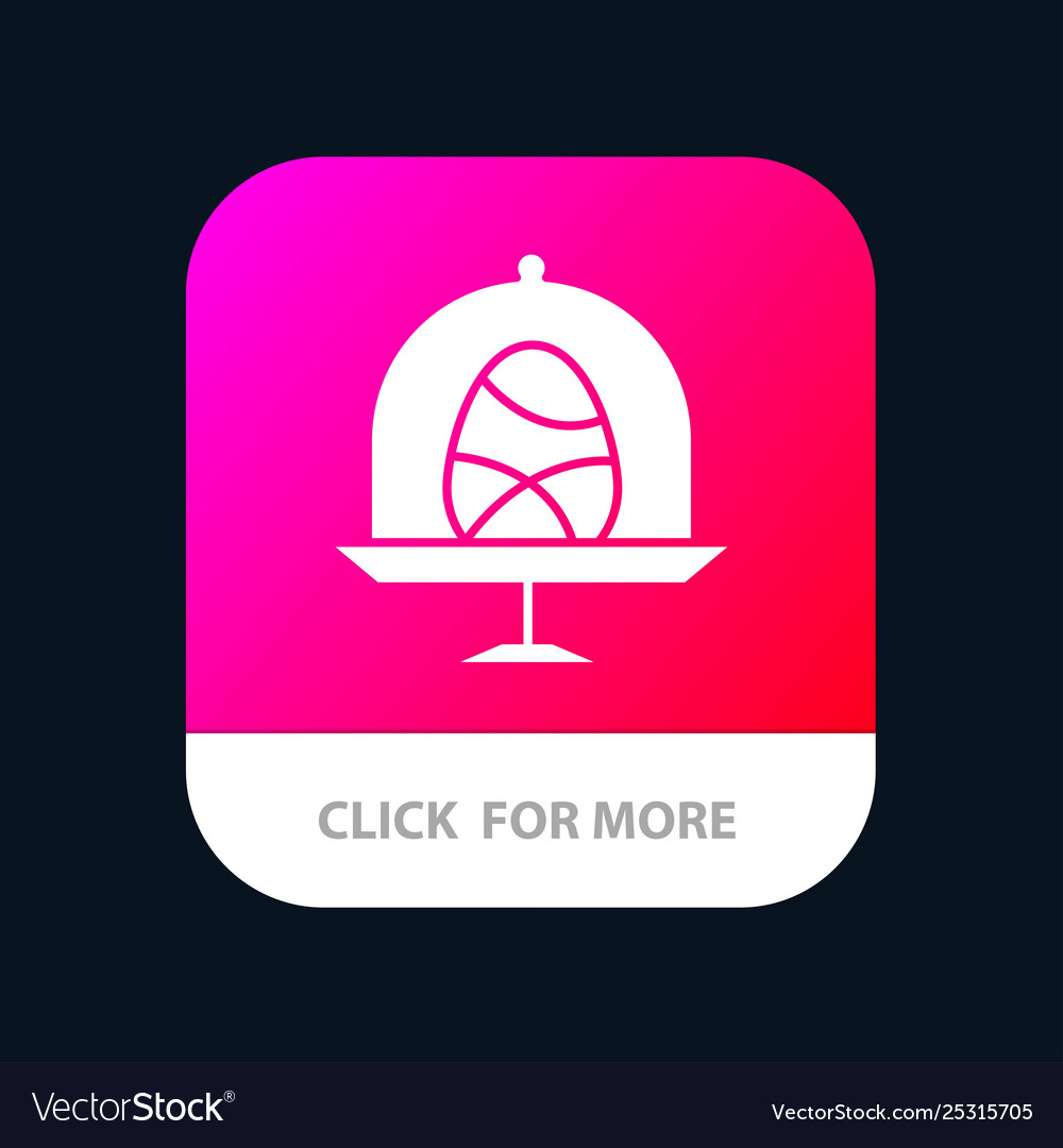 Disk egg food easter mobile app button android