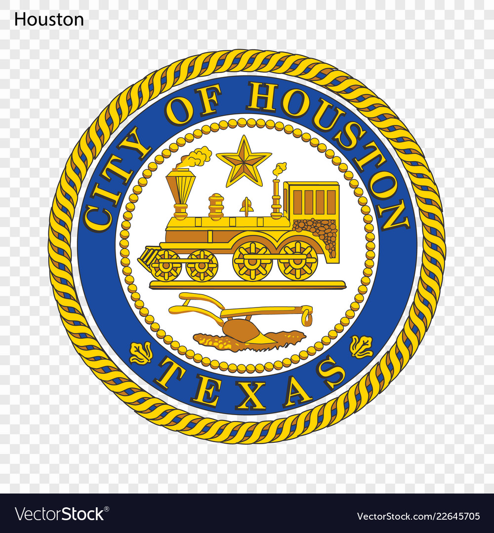 Emblem of houston Royalty Free Vector Image - VectorStock