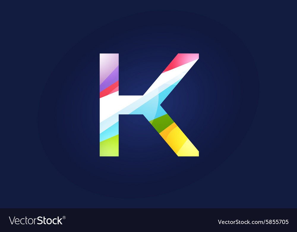 K letter logo icon symbol Royalty Free Vector Image