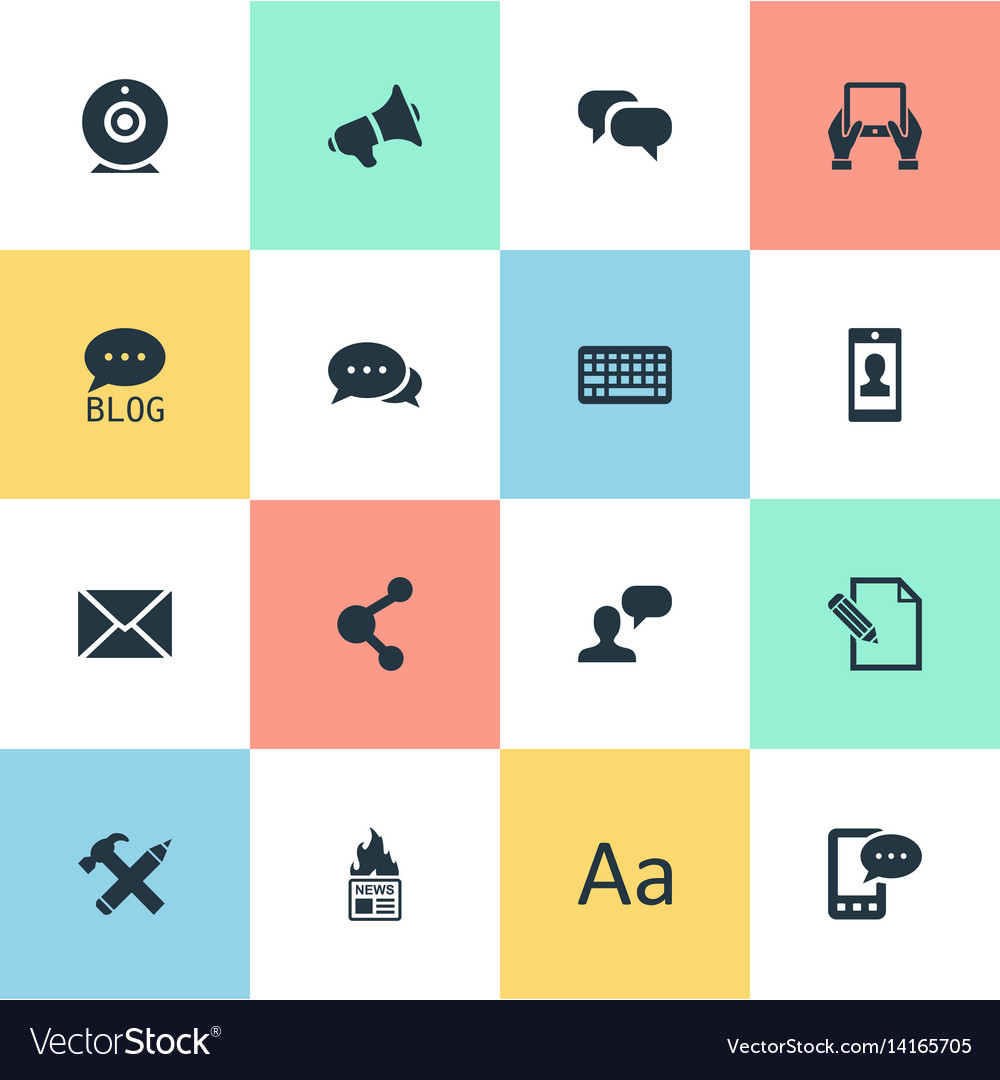 Set of simple user icons