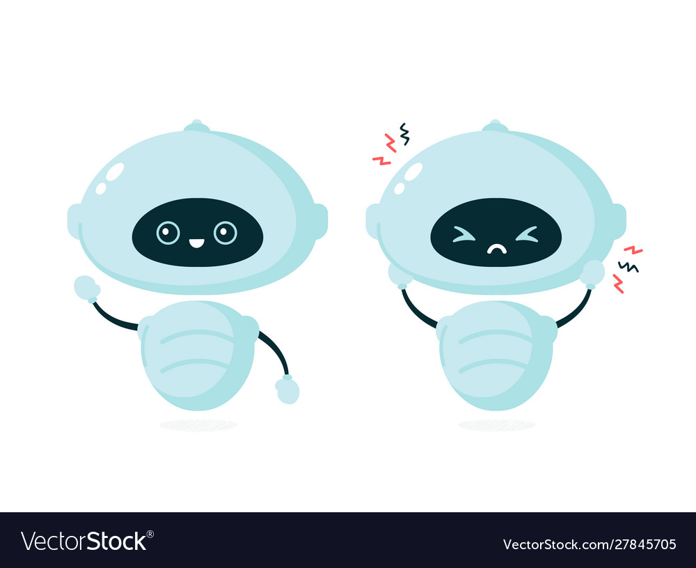 Smiling Robot Character
