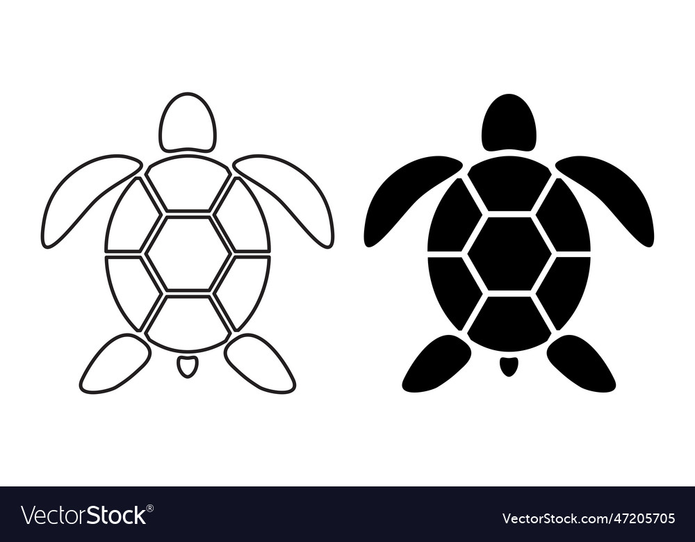 Turtle of design on a white background Royalty Free Vector