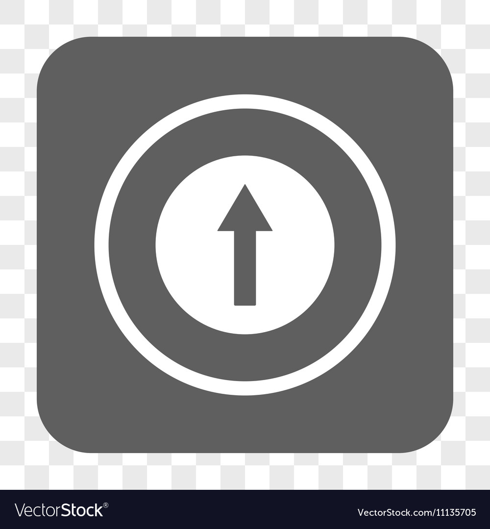 Up rounded arrow square button