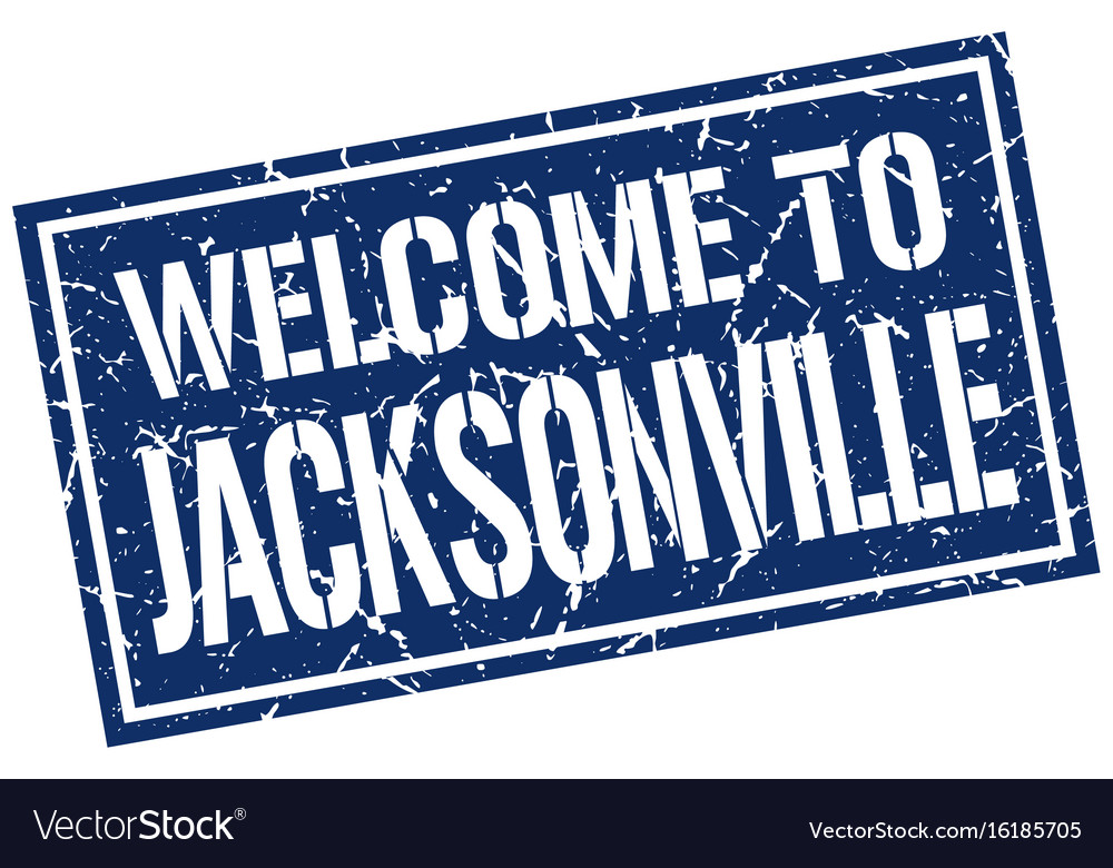 Welcome to jacksonville stamp Royalty Free Vector Image