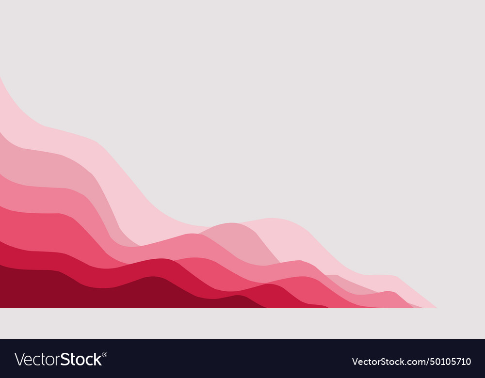 Abstract background of red waves