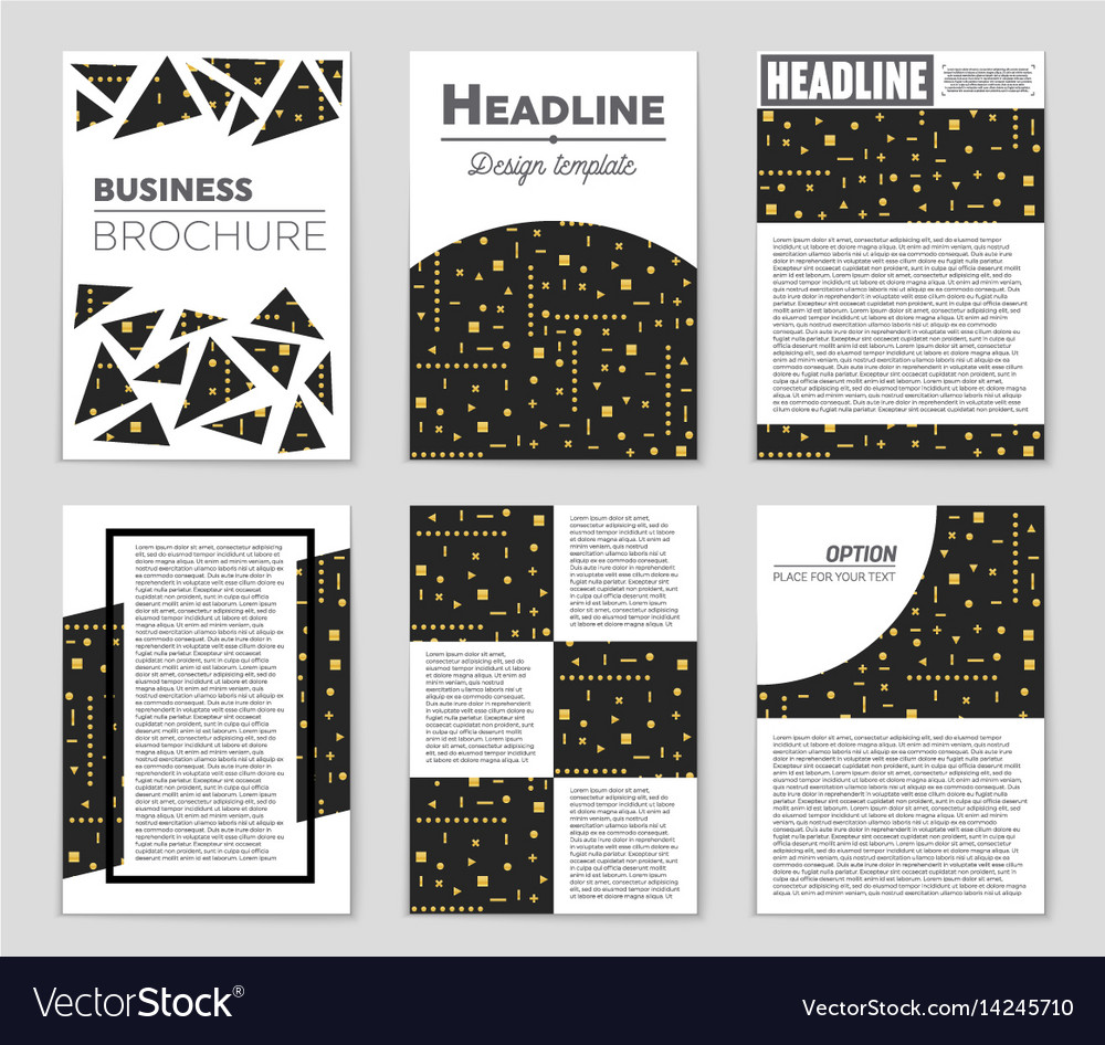 Abstract layout background set for art
