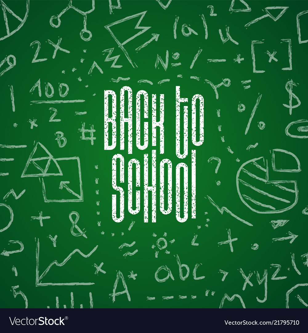 Back to school hand-drawn doodles background vector image Back to school hand-drawn doodles background