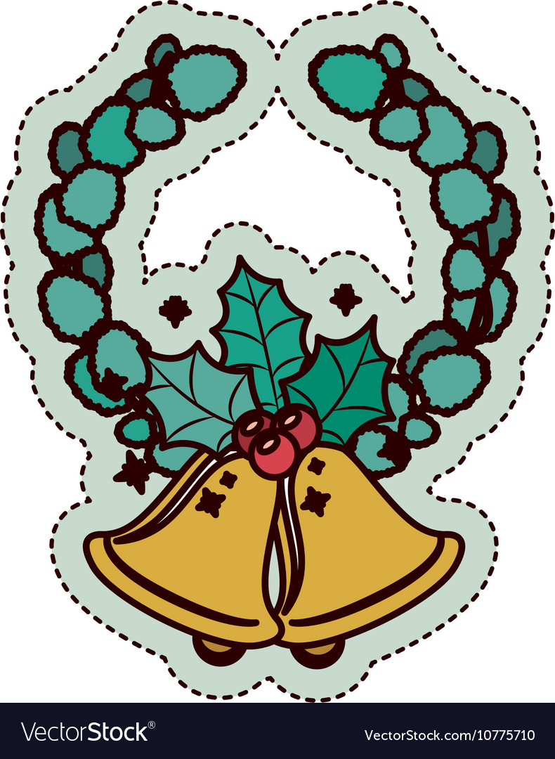 Bell of merry christmas design