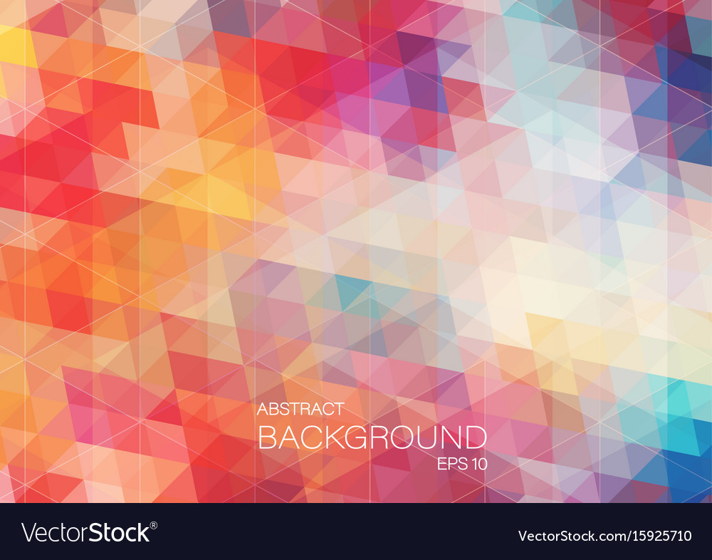 Bright color triangle background