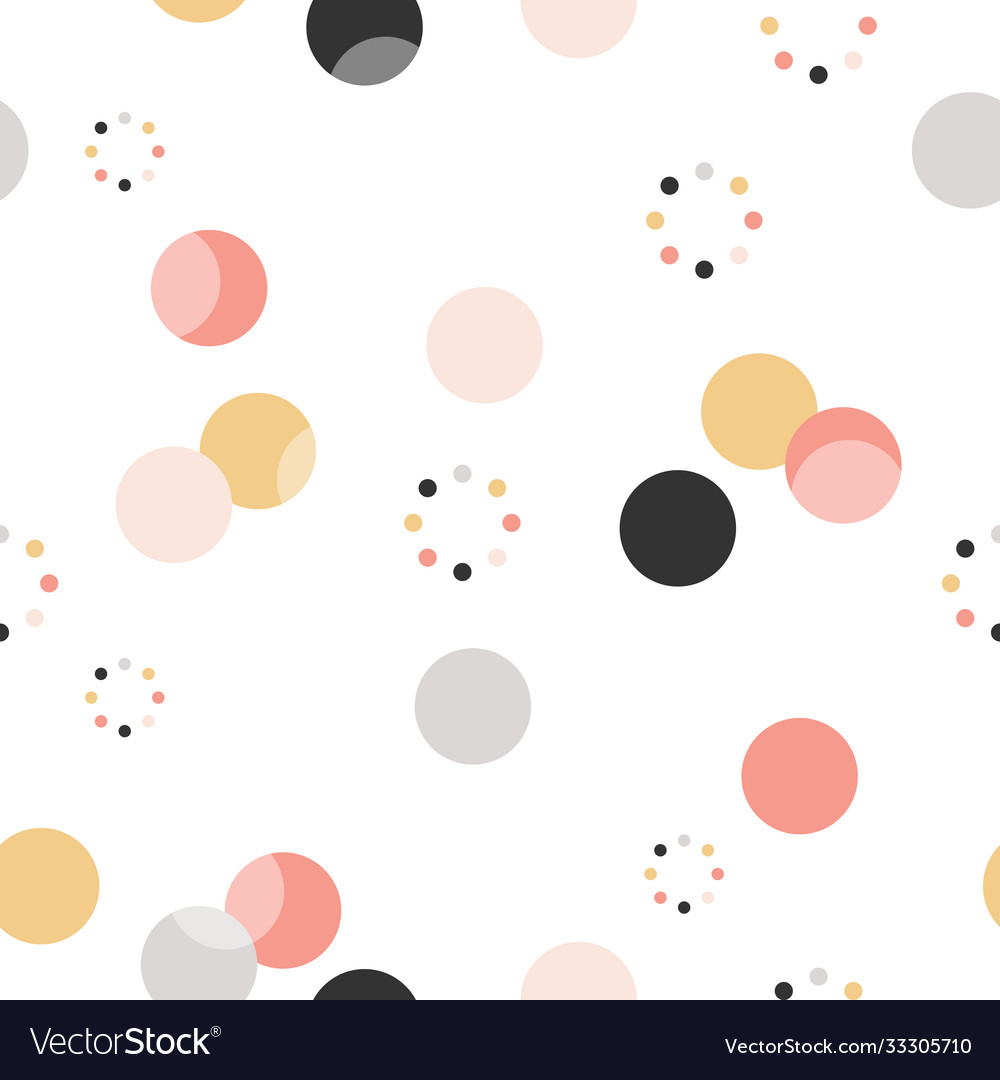 Circle pattern modern stylish texture repeating vector image Circle pattern modern stylish texture repeating