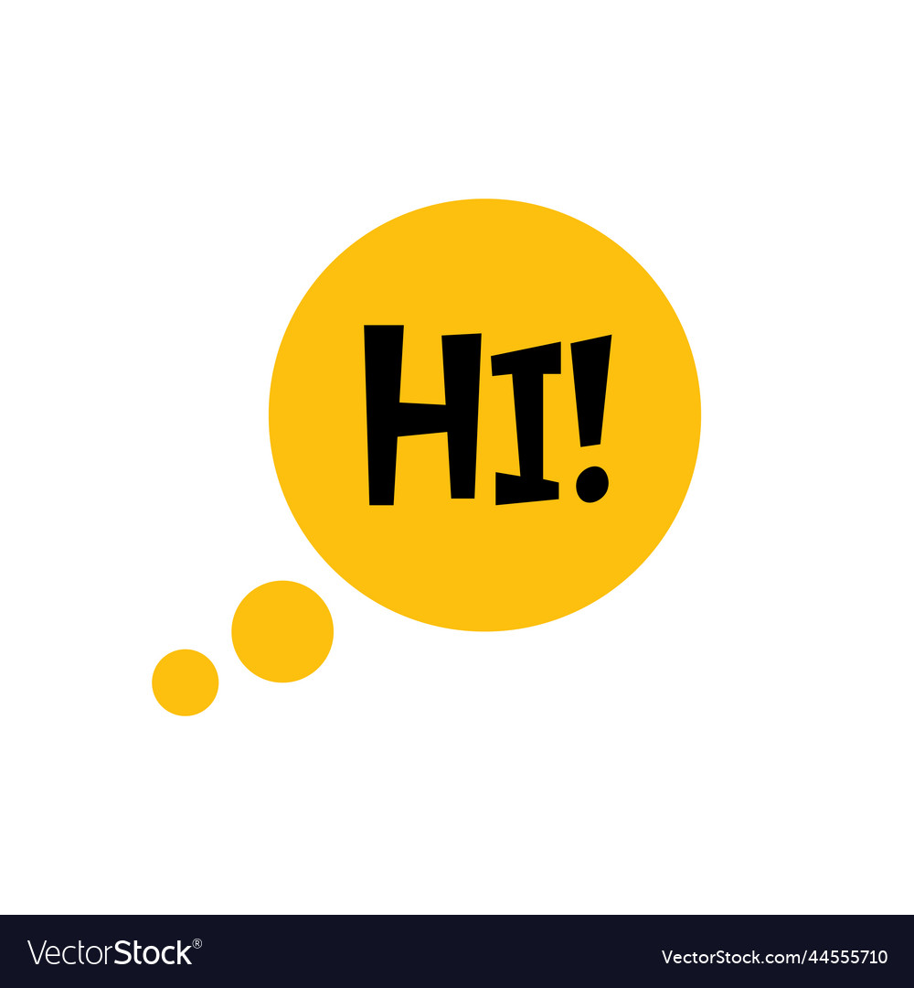 Colorful speech bubble with message icon