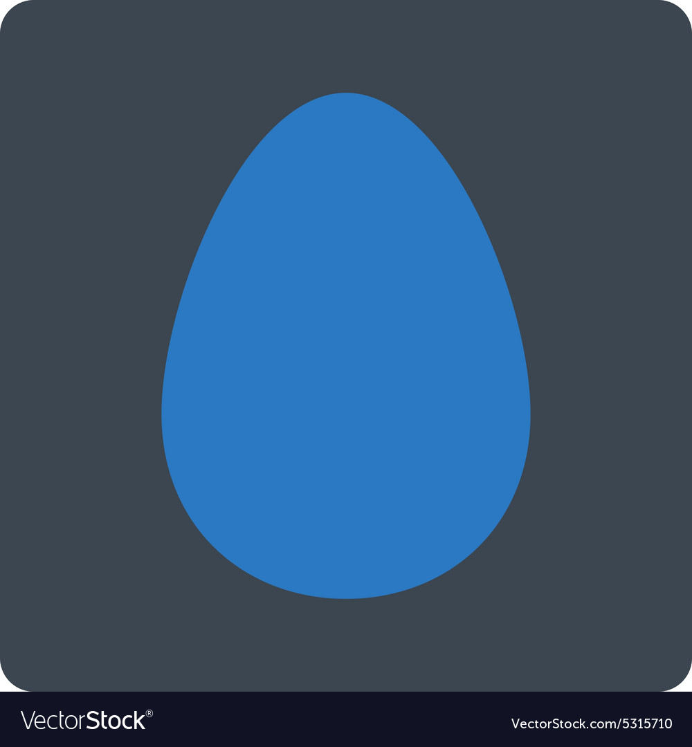 Ei flache glatte blaue Farben abgerundete Taste