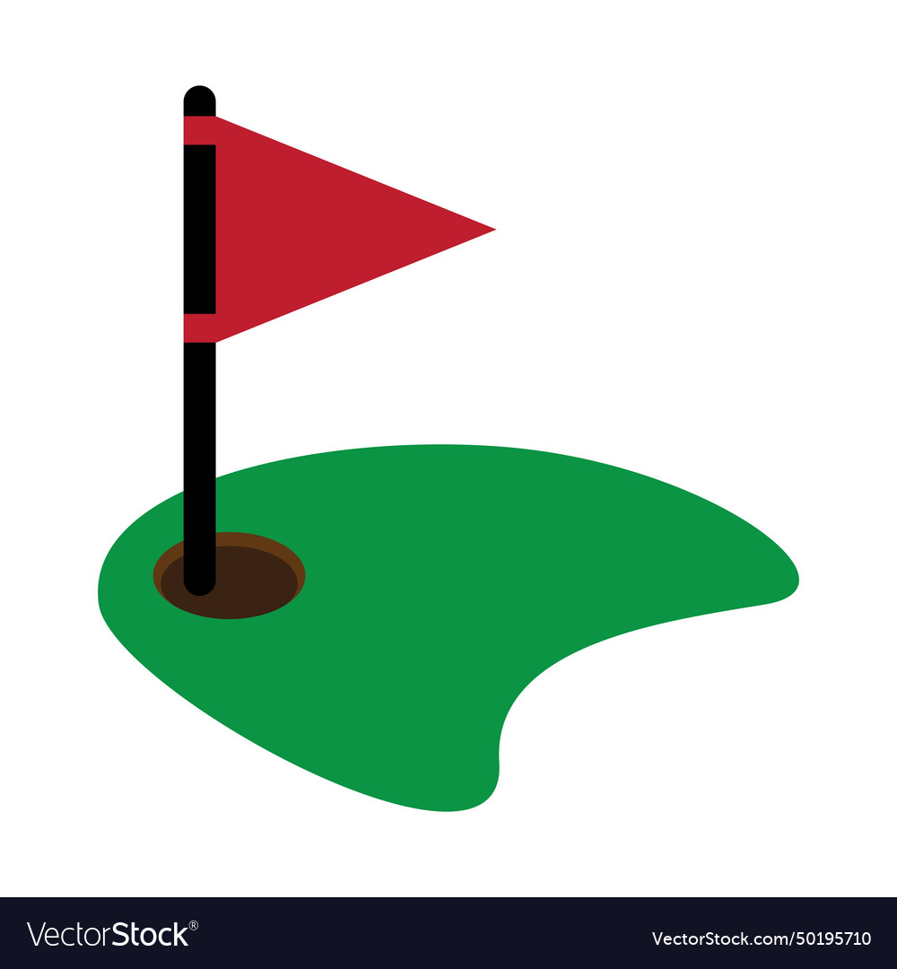 Golf hole icon Royalty Free Vector Image - VectorStock