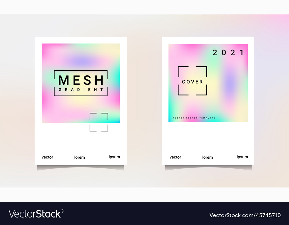 Gradation background set suitable